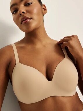 Knix Your Wing Woman Contour Bra Warm Sand Size 8++